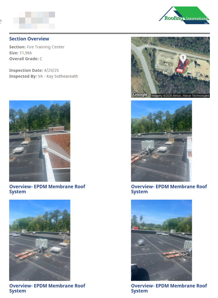 Sample Deficiency Report — SBS Modified Bitumen Repair